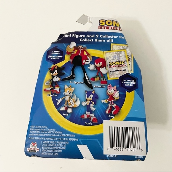Sonic the Hedgehog Amy Mini Figure and 2 Collector Cards - Picture 8 of 14